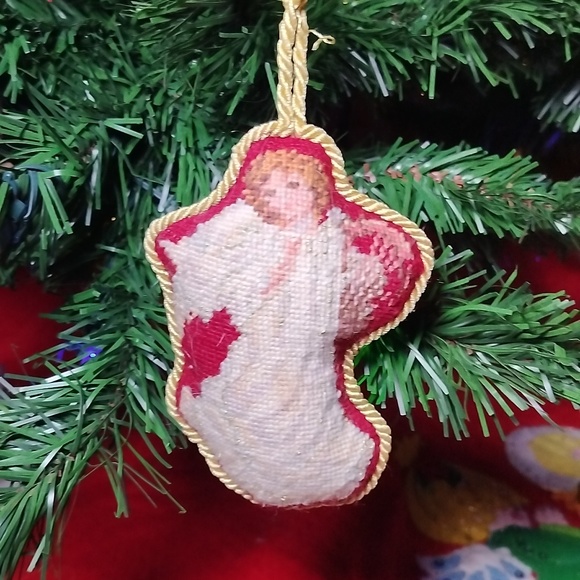 Other - Vintage Stuffed Angel Christmas Ornament
